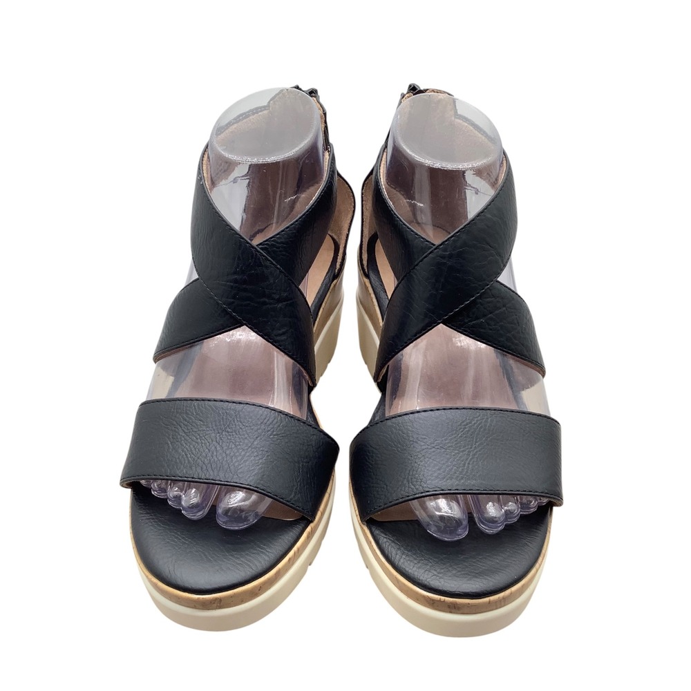 Soul Naturalizer Goodtimes Black Wedge Sandals Wide Width 6W H5571S0001 - Picture 5 of 8